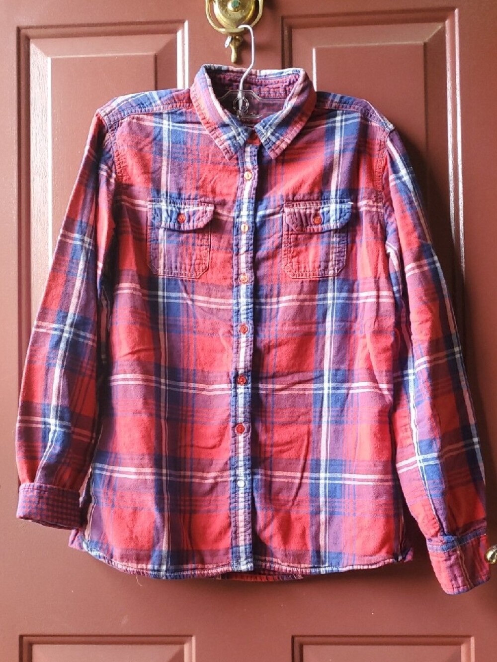 Kuhl Women’s Red & Blue Plaid Button-Down Shirt